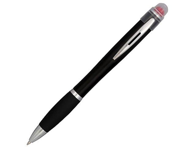 Nash чёрная шариковая ручка с фломастером, красный