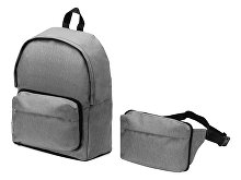 Рюкзак из переработанного пластика «Extend» 2-в-1 с поясной сумкой (арт. 939318)