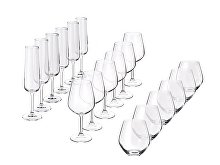 Подарочный набор бокалов для игристых и тихих вин «Vivino», 18 шт. (арт. 900007p)
