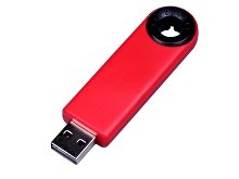 USB 2.0- флешка промо на 64 Гб прямоугольной формы, выдвижной механизм (арт. 6935.64.07)