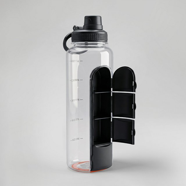 Спортивнаябутылкадляводы«Electrolyte»,1200мл,тритан,черный