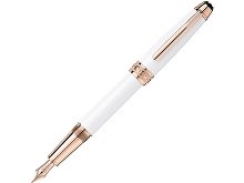 Ручка перьевая «White Solitaire Red Gold Classique», перо F (арт. 113322) Ручка перьевая «White Solitaire Red Gold Classique», перо F (арт. 113322)