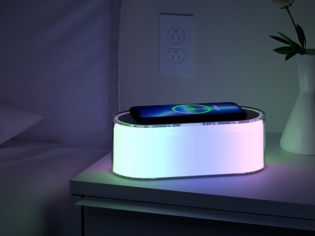 Ночник с беспроводной зарядкой и RGB подсветкой «Miracle», 15 Вт thumbnail