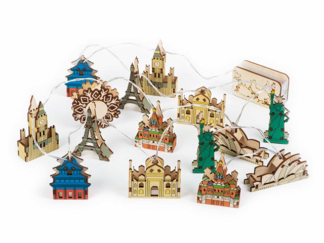 Ёлочная гирлянда «Достопримечательности мира» thumbnail