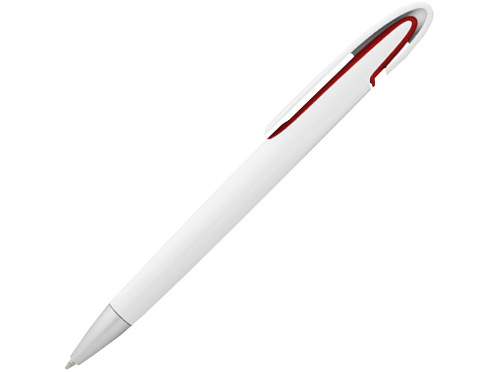Ручка шариковая Rio, синие чернила, белый/красный