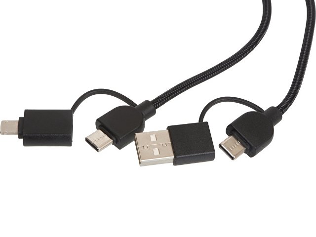 Универсальный зарядный кабель из переработанных ПЭТ и ТПЕ «Acalypha», быстрая зарядка 25 Вт thumbnail