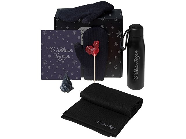 Подарочный набор «Re:Air» с варежками, шарфом и термосом thumbnail