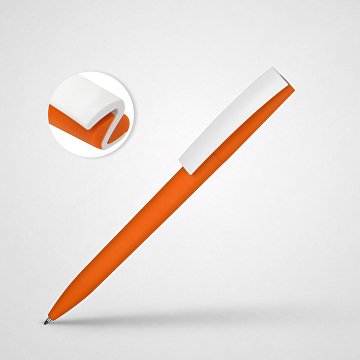 Ручка пластиковая soft-touch шариковая «Zorro»