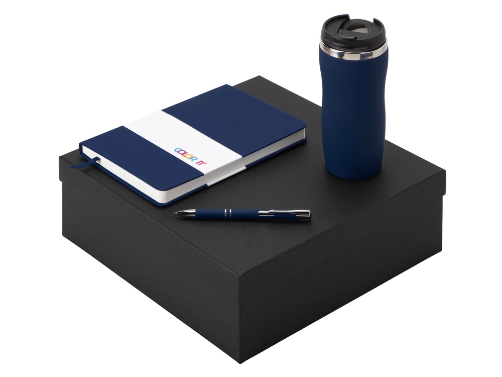 Подарочный набор "Color it" с блокнотом, металлической ручкой и термокружкой