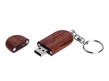 USB 3.0- флешка на 64 Гб овальной формы и колпачком с магнитом