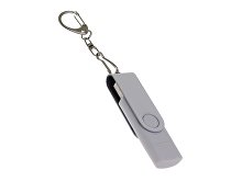 USB 2.0- флешка на 16 Гб с поворотным механизмом и дополнительным разъемом Type-C