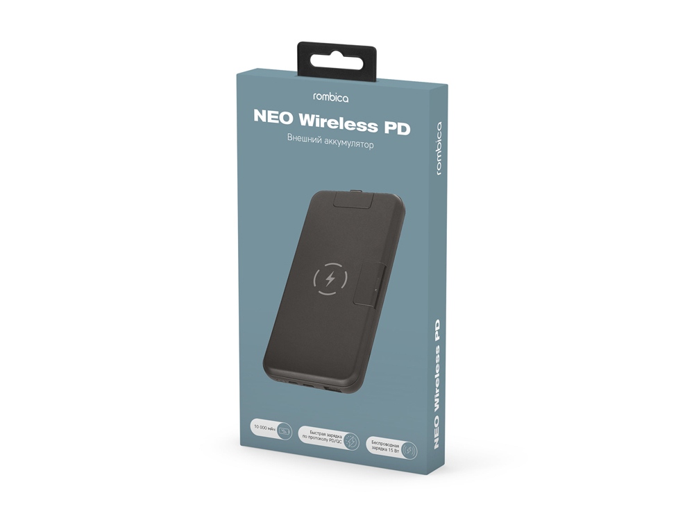 Внешний беспроводной аккумулятор «NEO Wireless PD», 10000 mAh