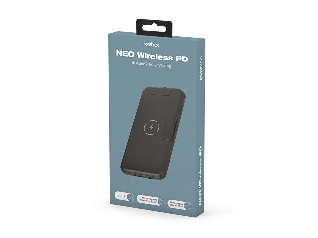 Внешний беспроводной аккумулятор «NEO Wireless PD», 10000 mAh thumbnail