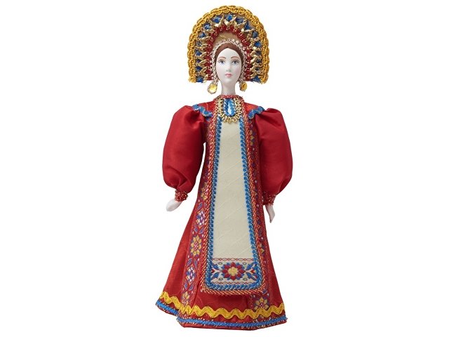 Подарочный набор: кукла фарфоровая, мёд с гецким орехом thumbnail