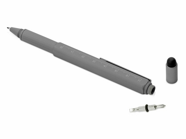 Ручка-стилус металлическая шариковая «Tool» с уровнем и отверткой thumbnail