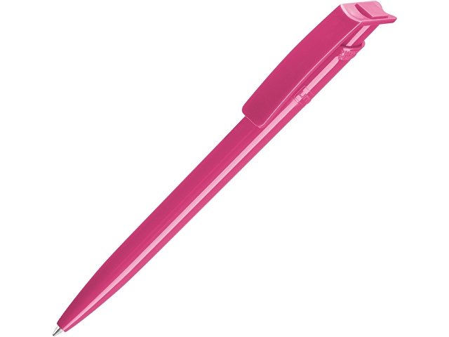 Ручка шариковая пластиковая "RECYCLED PET PEN", синий, 1 мм, розовый