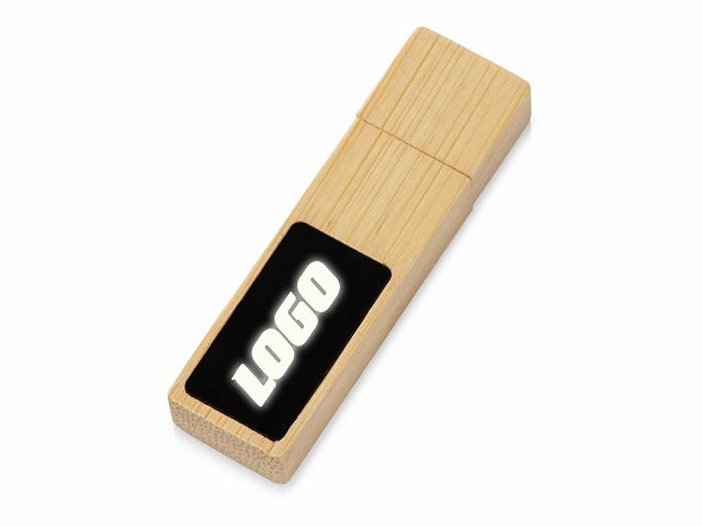 USB 2.0- флешка на 32 Гб c подсветкой логотипа «Bamboo LED» thumbnail