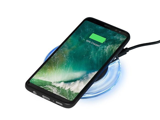 Беспроводное зарядное устройство «Pod» со светодиодной подсветкой thumbnail