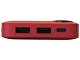 Внешний аккумулятор с дисплеем «Mild», 10 000 mAh, красный