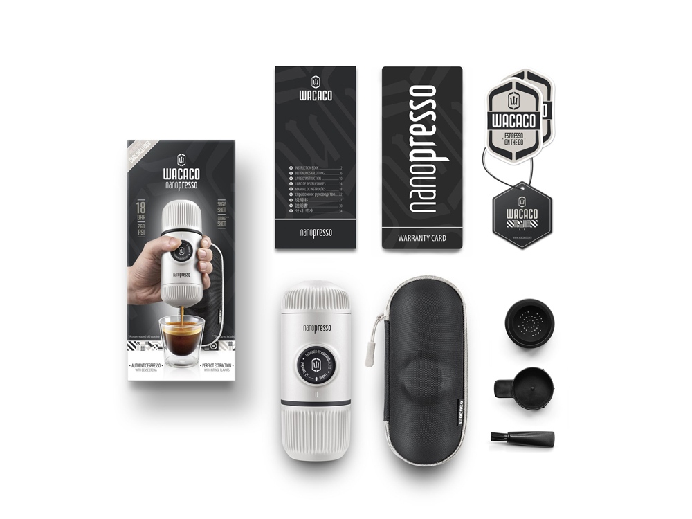 Ручная мини кофемашина «Nanopresso Elements» Ручная мини кофемашина «Nanopresso Elements»