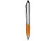 Ручка-стилус шариковая "Nash", серебристый/оранжевый