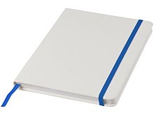 Блокнот А5 «Spectrum» с белой обложкой и цветной резинкой (арт. 10713501)