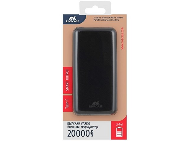 Внешний аккумулятор VA2120, 20000 mAh thumbnail
