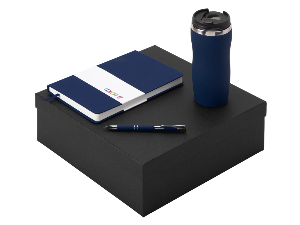 Подарочный набор "Color it" с блокнотом, металлической ручкой и термокружкой