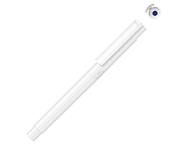Капиллярная ручка в корпусе из переработанного материала rPET "RECYCLED PET PEN PRO FL», белый с синими чернилами