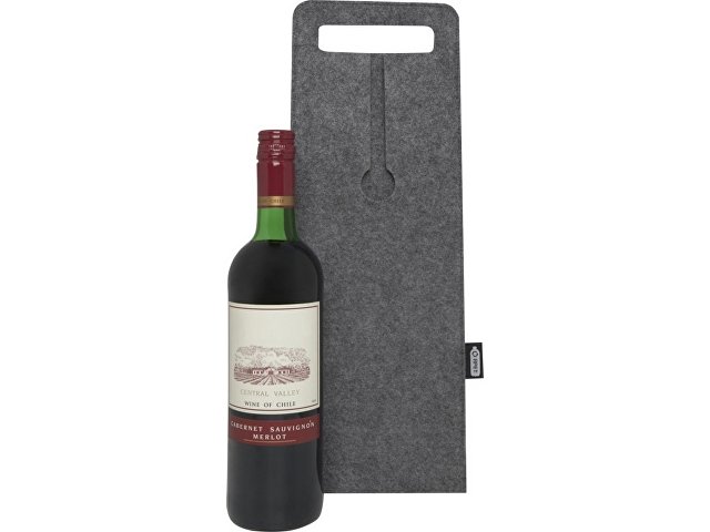 Сумка-чехол для бутылки вина «Felta» из переработанного фетра thumbnail