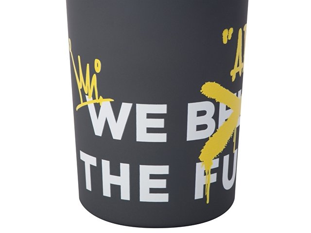 Герметичная термокружка на присоске «Kick», 350 мл, с круговой УФ-печатью thumbnail