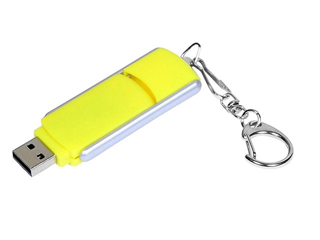 USB 2.0- флешка промо на 32 Гб с прямоугольной формы с выдвижным механизмом — фото 2