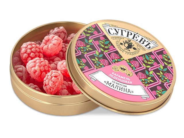 Карамель леденцовая со вкусом малины в банке thumbnail