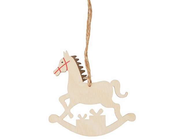 Деревянная подвеска на елку «Poni» thumbnail