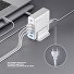 Зарядная станция 4xUSB Type-C, 2xUSB, PD, QC, 160Вт, белый, Deppa