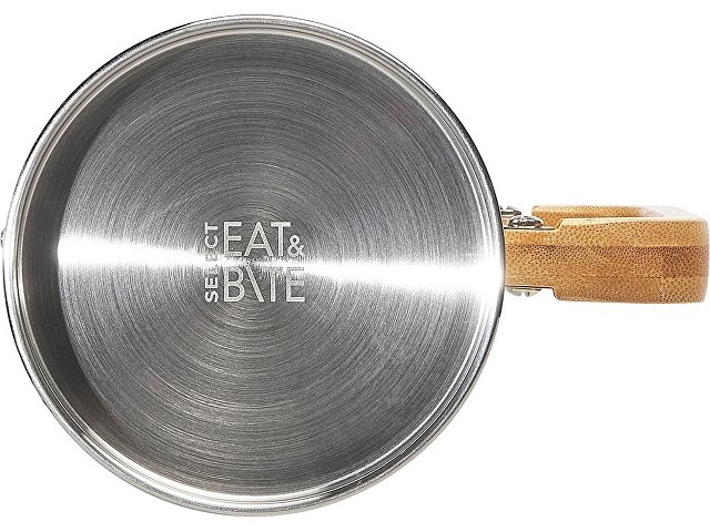 Френч-пресс в стальном корпусе и ручкой из бамбука «Coffee break» thumbnail