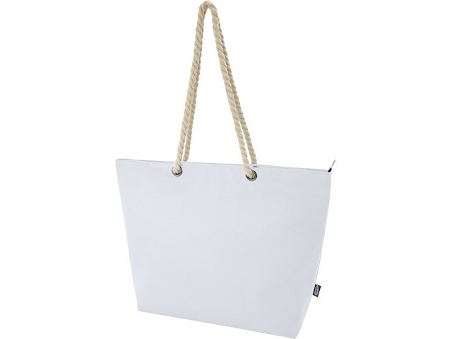 Пляжная сумка-холодильник Panama GRS из переработанных материалов с ручками-шнурками thumbnail