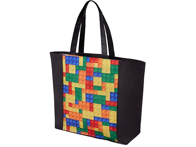 Сумка для шопинга с донной складкой и ручкой из нетканого PET материала thumbnail