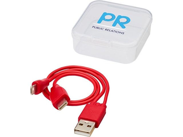 Двусторонний кабель для зарядки Ario «3-в-1» в тканевой оплетке thumbnail