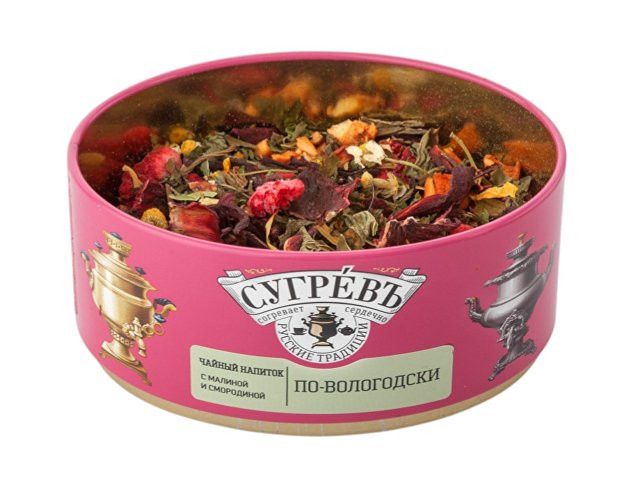 Подарочный набор «По-вологодски» с ягодным чаем и малиновым монпансье thumbnail