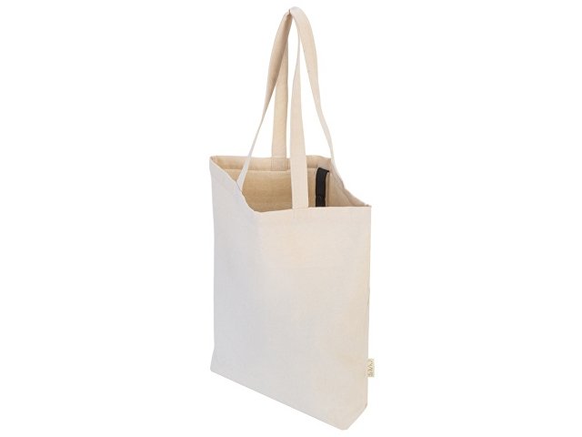 Сумка Fixy из переработанного хлопка 220 г/м2 с фиксирующей лентой thumbnail