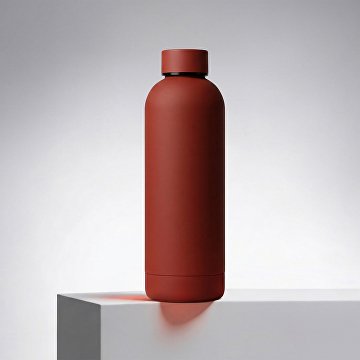 Вакуумная термобутылка с медной изоляцией «Cask», soft-touch, 500 мл