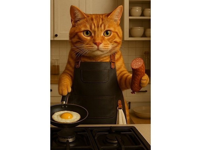 Фартук из натуральной кожи с карманами