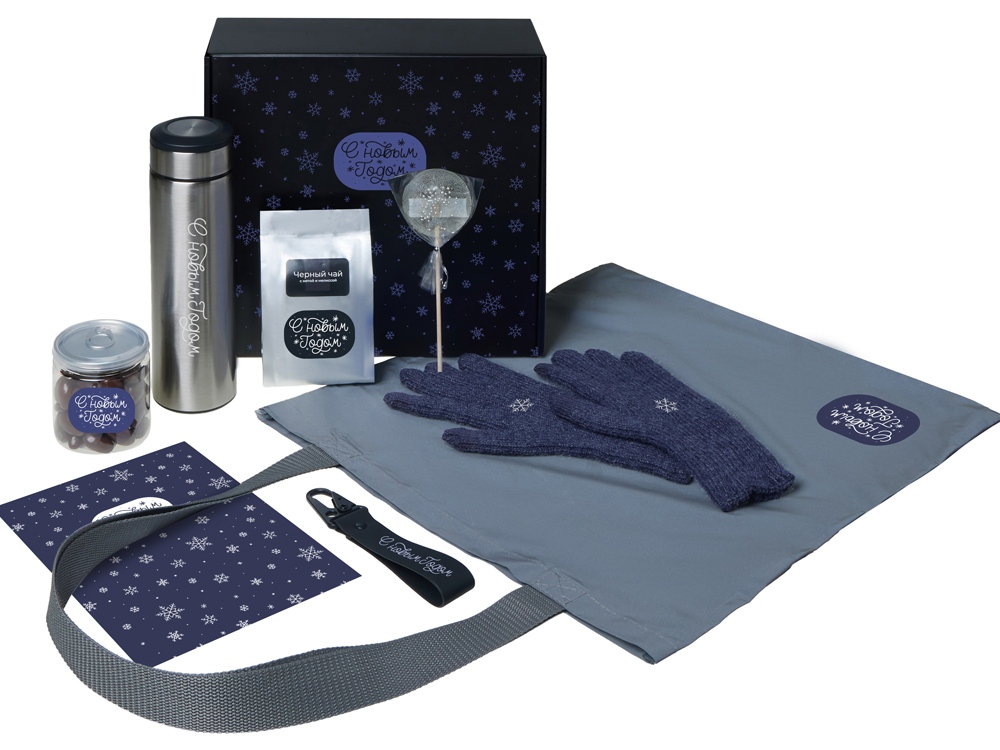 Подарочный набор «Re:Breathe» с перчатками, термосом и чаем