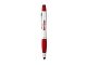 Ручка-стилус "Nash" с маркером, красный/серебристый