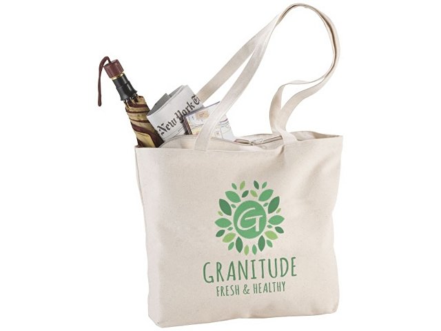 Сумка на молнии «Purch» из хлопка 340 г/м2 thumbnail