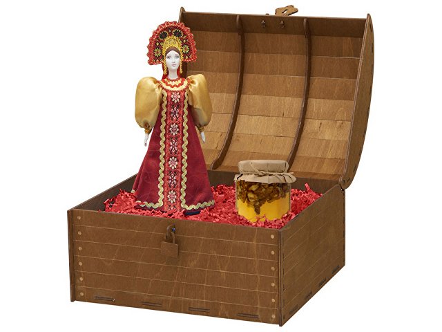 Подарочный набор: кукла фарфоровая, мёд с гецким орехом thumbnail