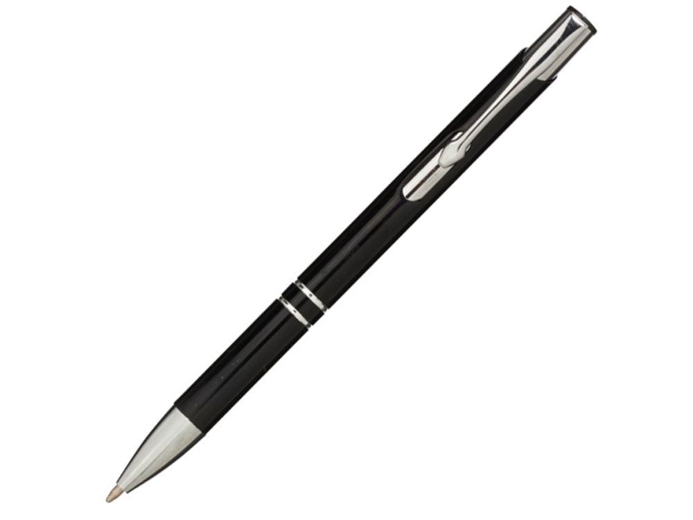 Алюминиевая шариковая кнопочная ручка Moneta, черный