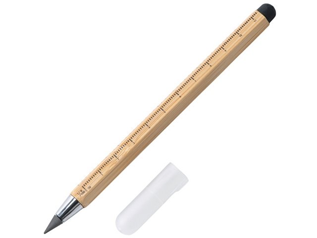 Вечный карандаш из бамбука с линейкой и стилусом «Sicily Bamboo» thumbnail