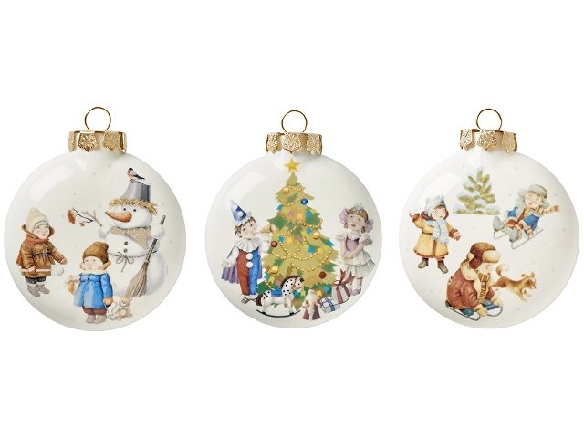 Набор новогодних игрушек, 3 шт thumbnail